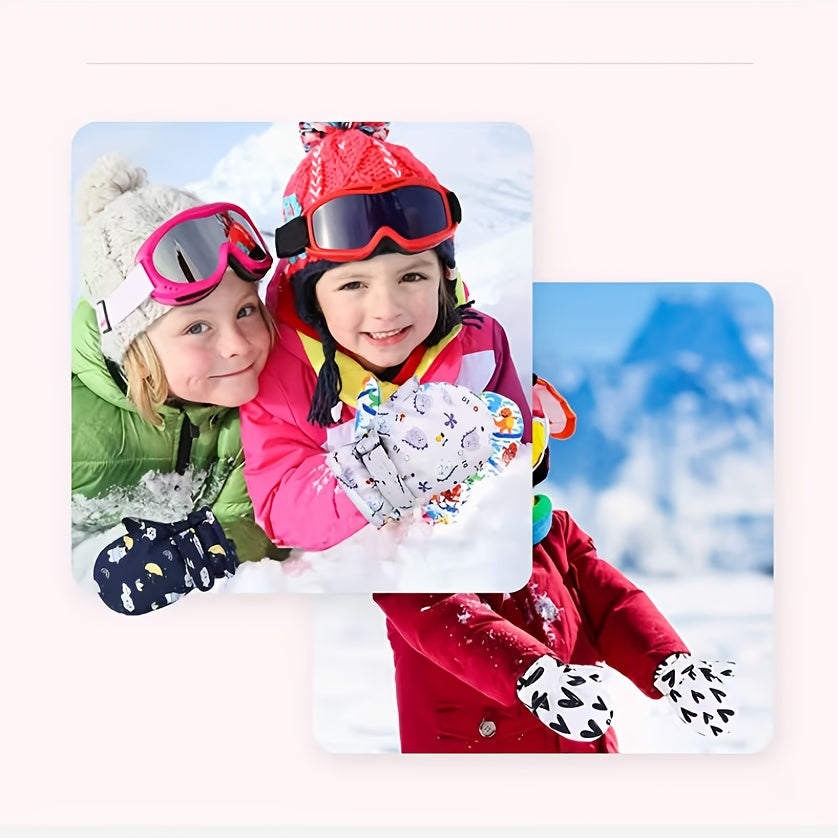 Gants de ski enfant, motifs au choix