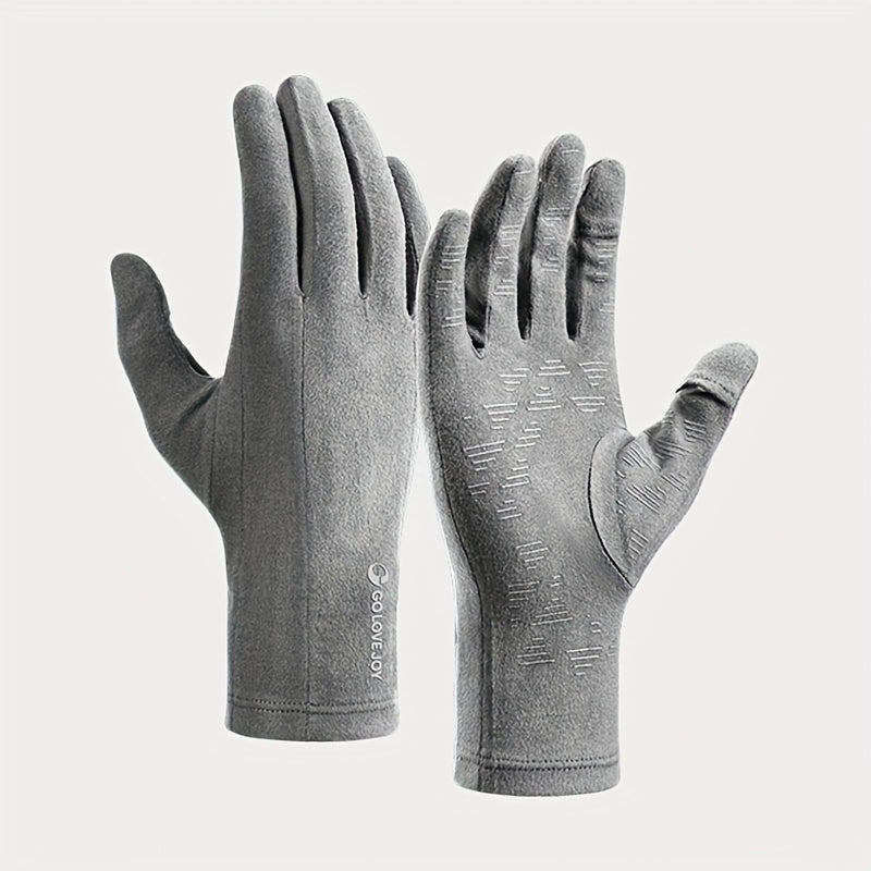 Gants tactiles gris