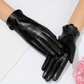 Gants femme peau de mouton coloris noir