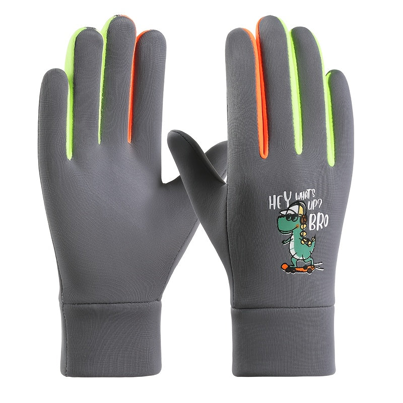 Gants enfant coloris gris