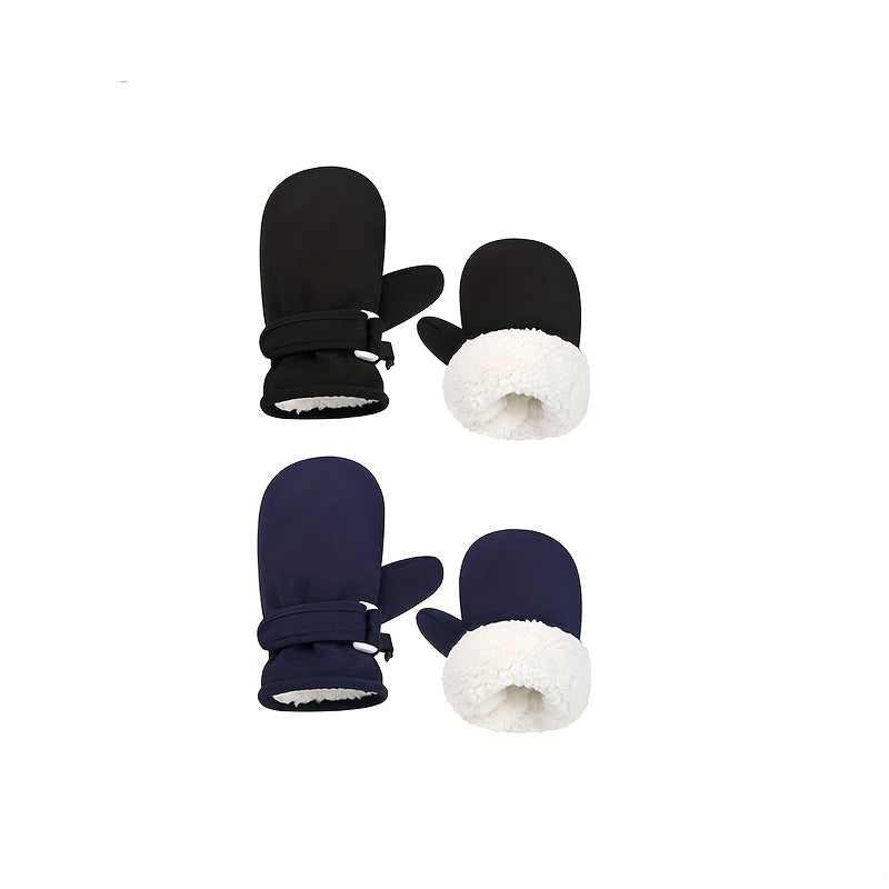 Gants de ski enfant, fermeture à boucle