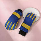 Gants enfant coloris bleu-jaune