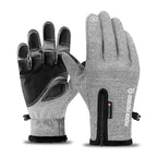 Gants de sport gris chiné