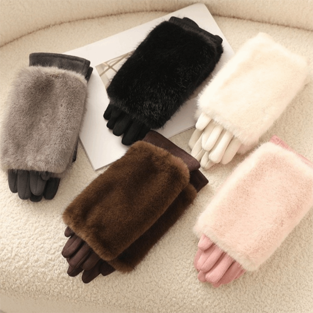 Gants femme, comparaison des cinq coloris
