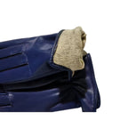 Gants femme peau de mouton rouge, vue de profil