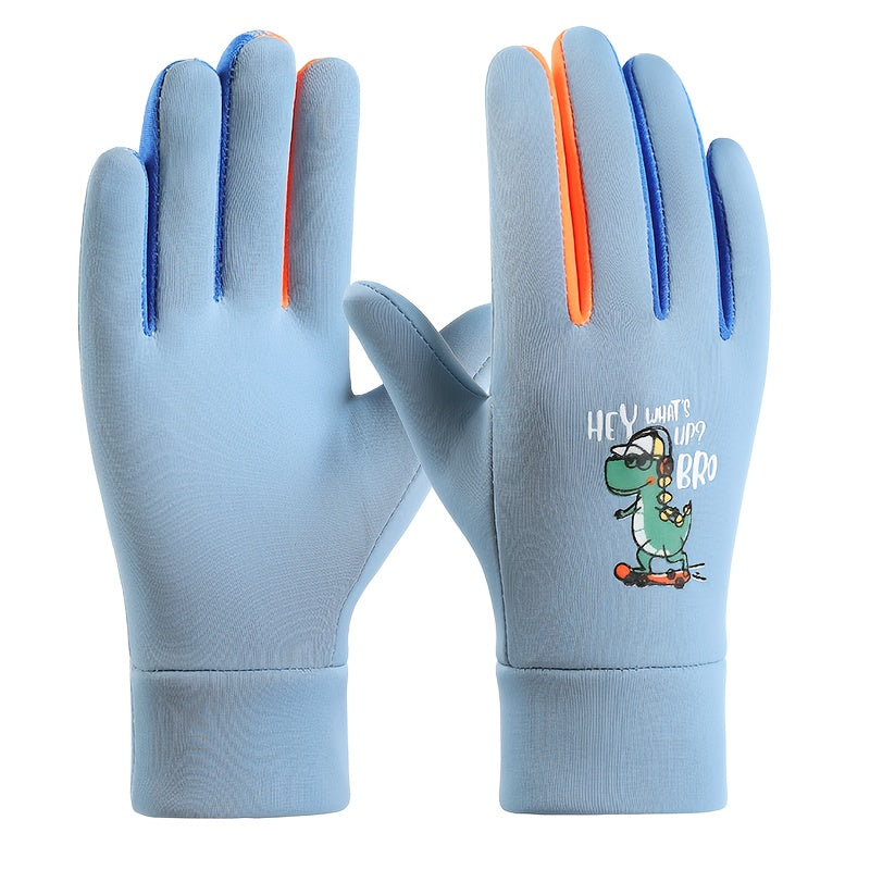 Gants enfant coloris bleu