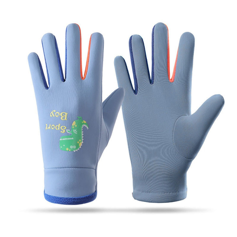 Gants enfant coloris bleu