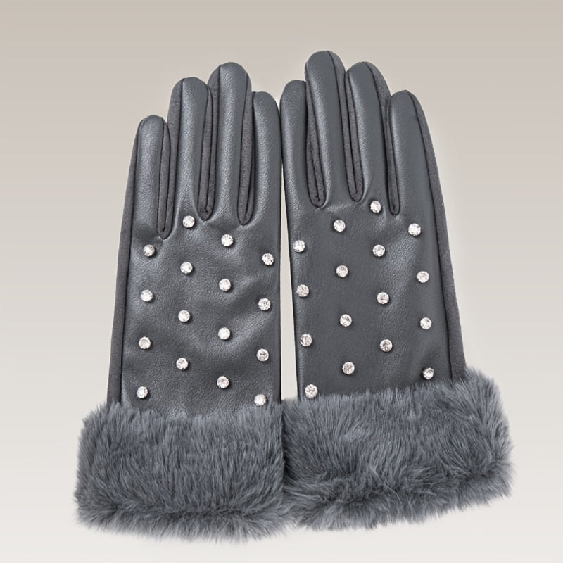 Doublure intérieure peluche des gants similicuir