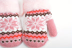 Gants enfant motif floral, vue détail