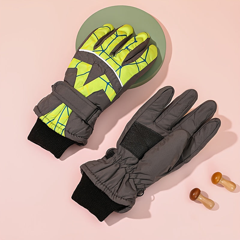 Gants enfant coloris vert