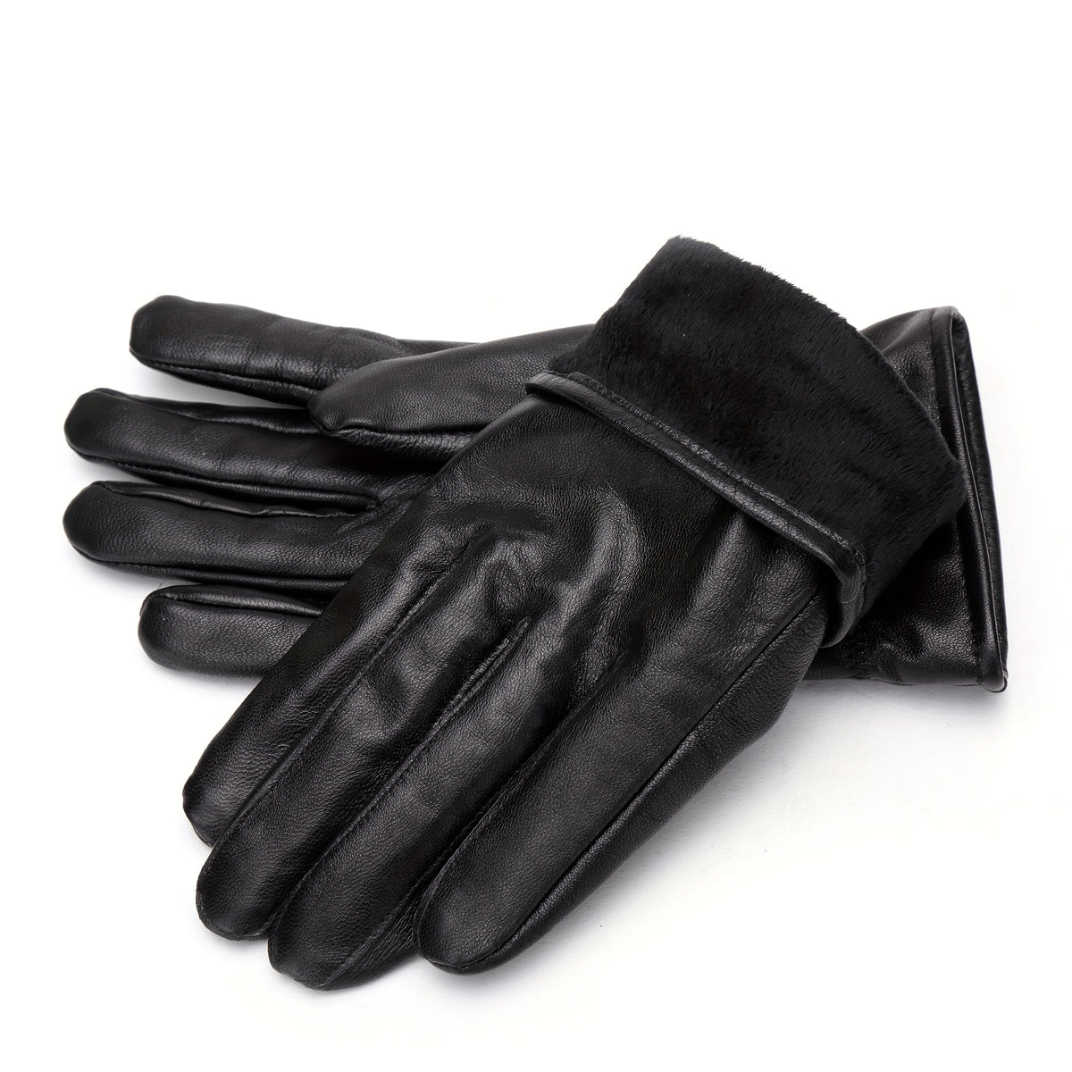 Gants homme cuir de mouton, vue détail