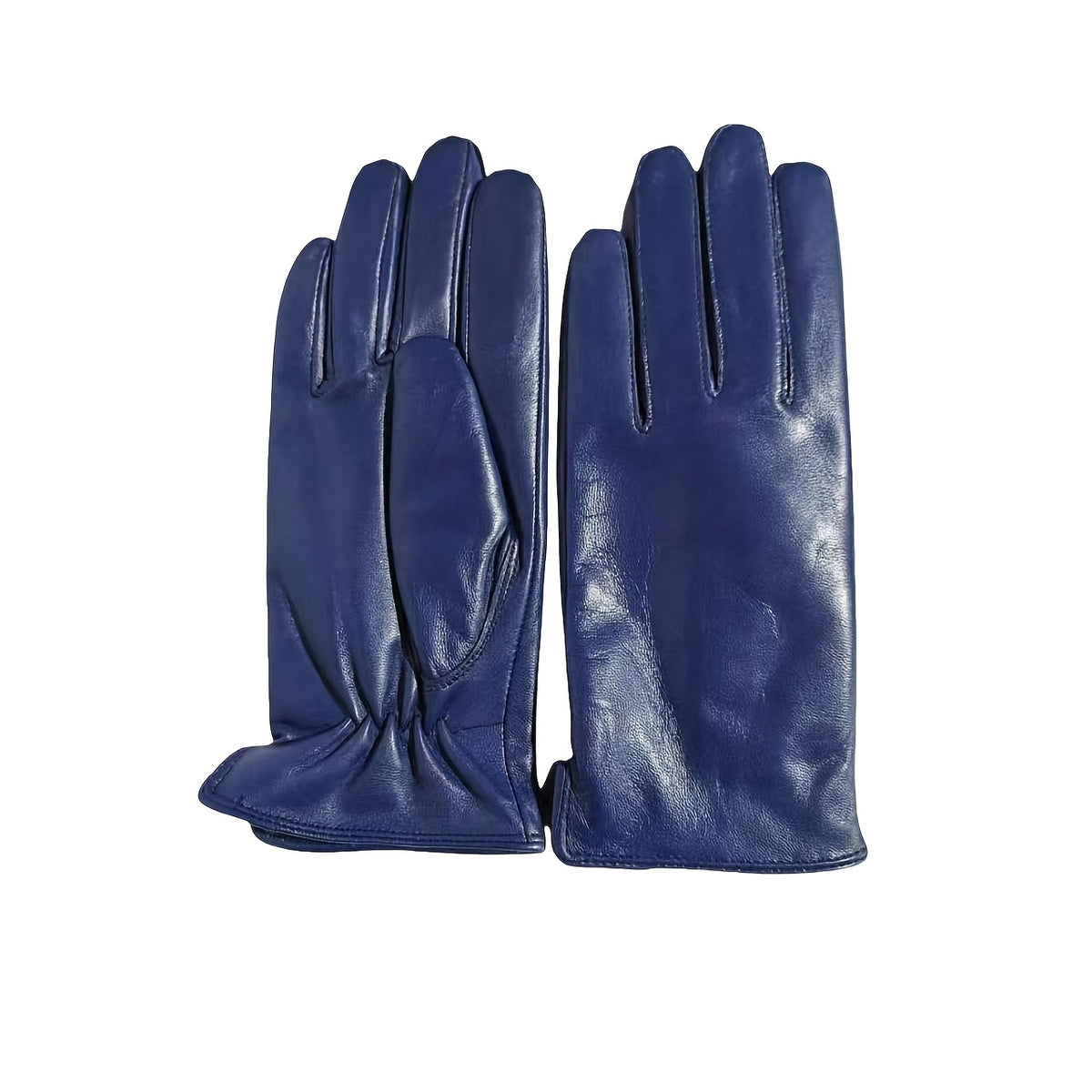 Gants femme peau de mouton rouge, vue de la paume