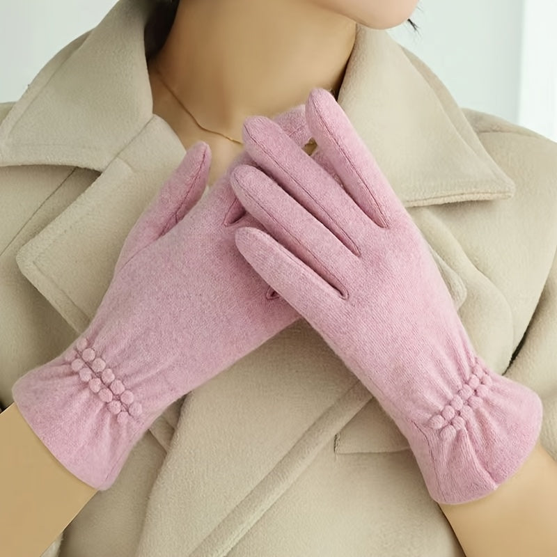 Gants femme en laine, plusieurs coloris présentés ensemble