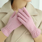 Gants femme en laine, plusieurs coloris présentés ensemble