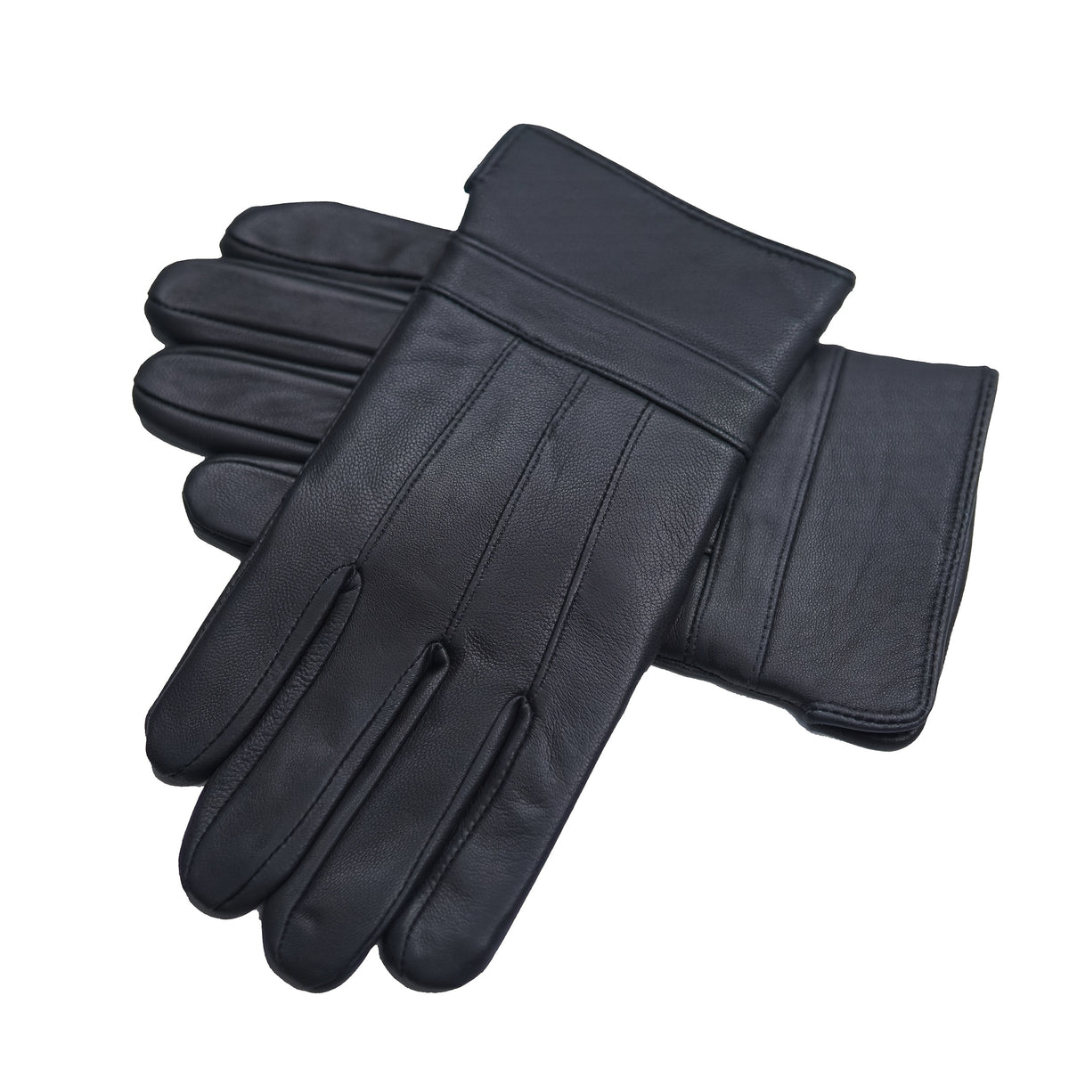 Gants homme cuir, vue détail