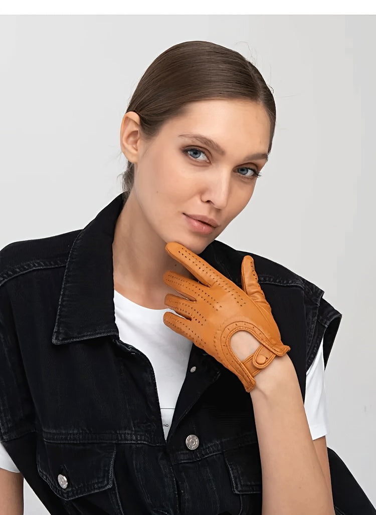 Gants cuir femme fins, vue d'ensemble