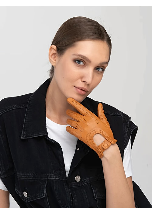 Gants cuir femme fins, vue d'ensemble