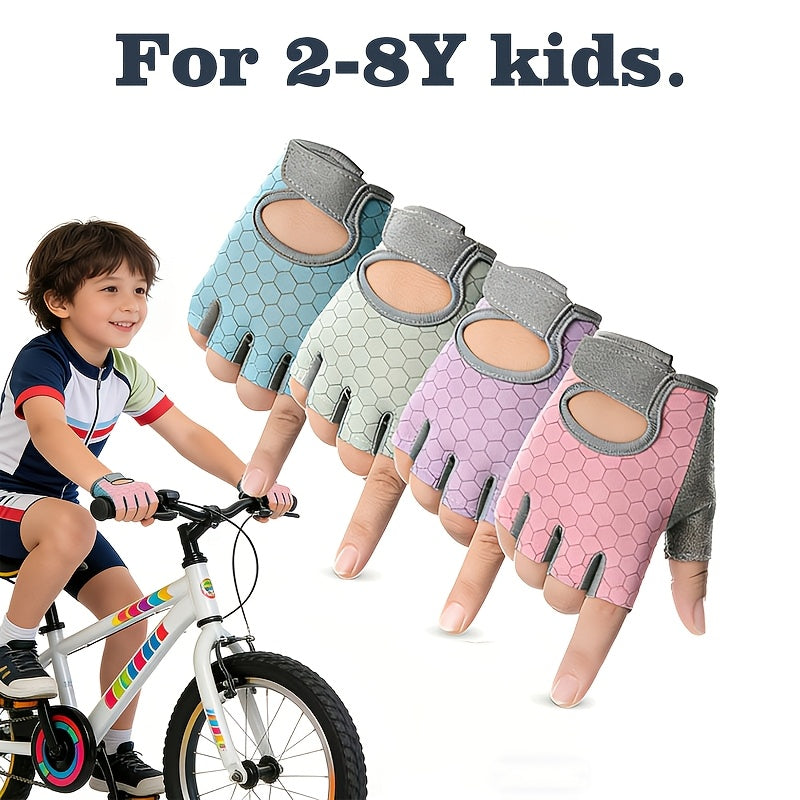 Gants enfant demi-doigts, vue détail
