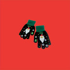 Gants enfant tricotés, vue détail