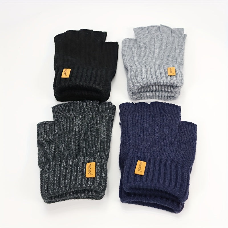 Gants demi-doigts, vue portée