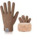 Gants couleur café