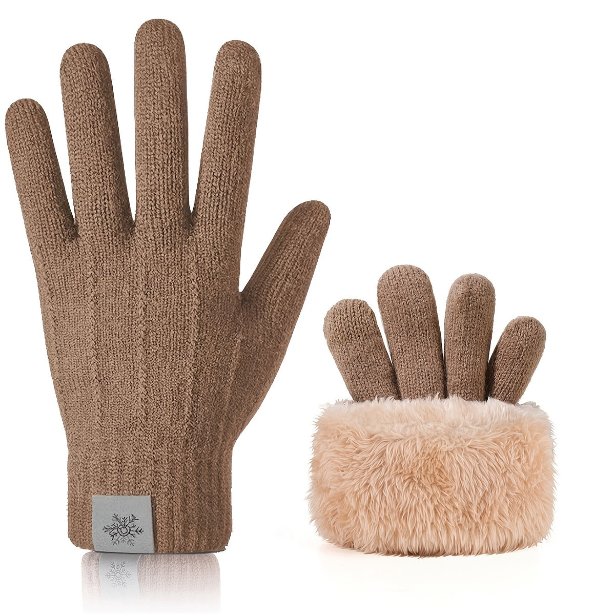 Gants couleur café