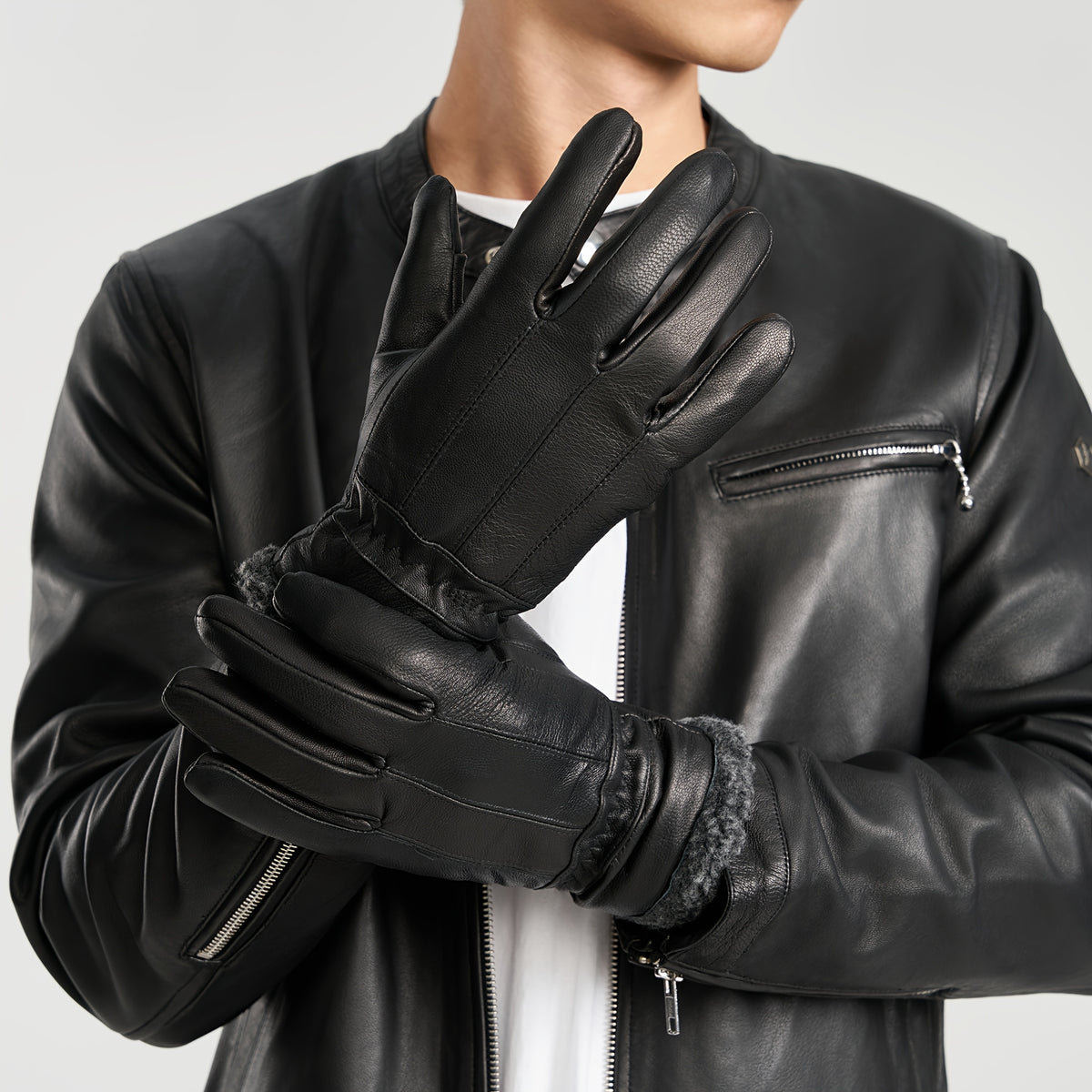 Gant homme en cuir de mouton, présentation