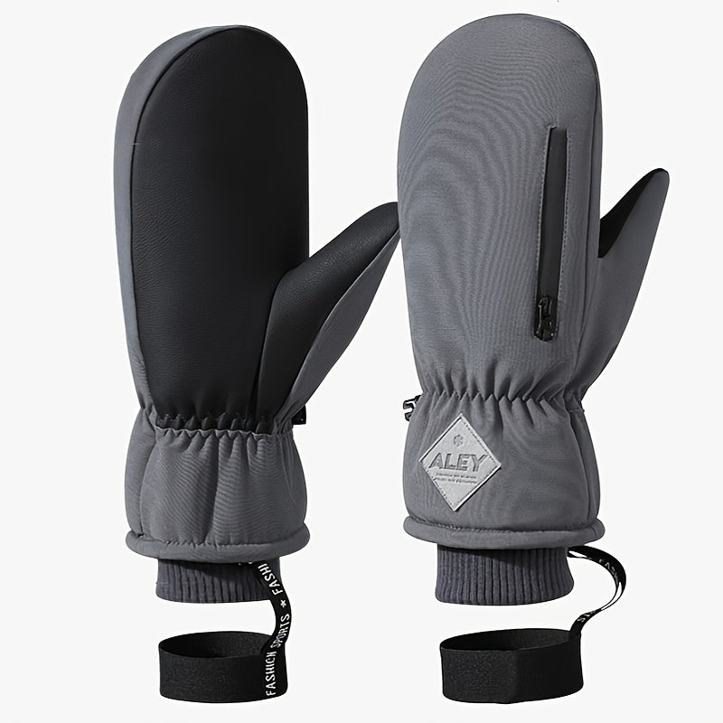 Gants de ski gris