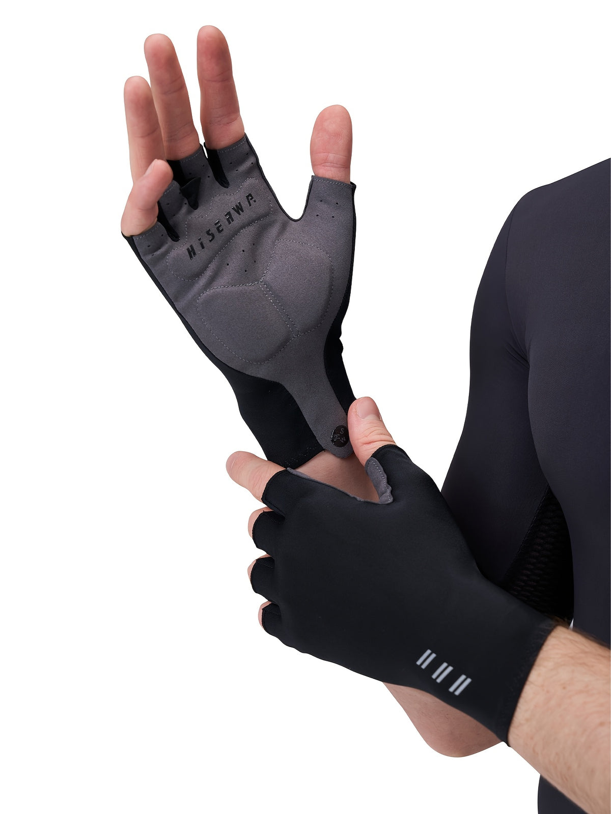 Gants de vélo, fermeture à tirer
