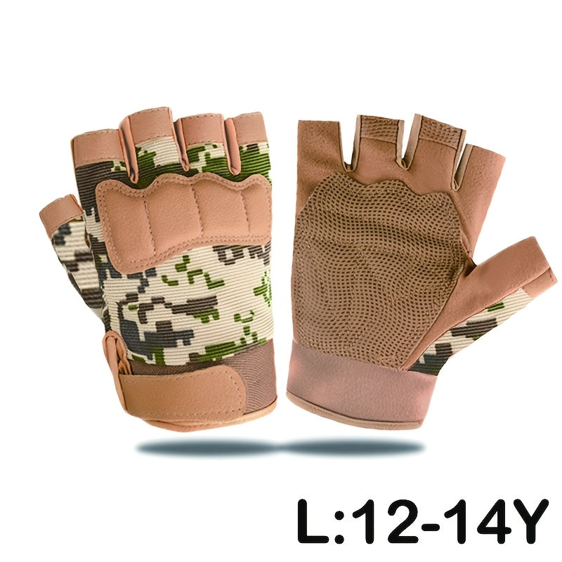 Gants enfant demi-doigts, vue détail