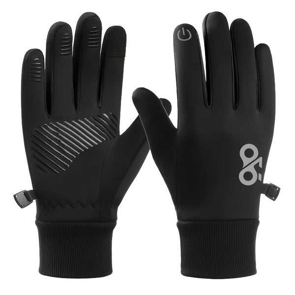 Gants de vélo enfant coloris noir