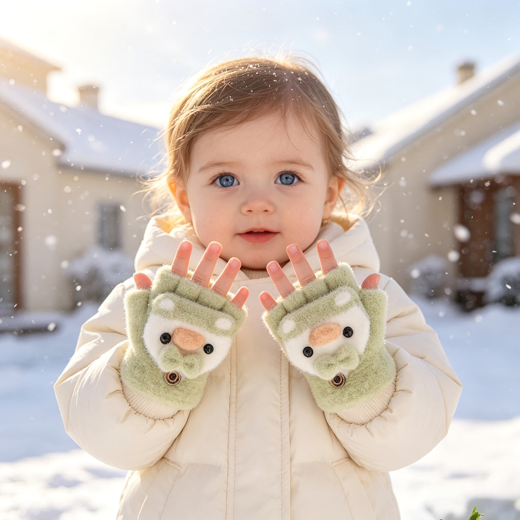 Gants enfant à retournement, vue détail