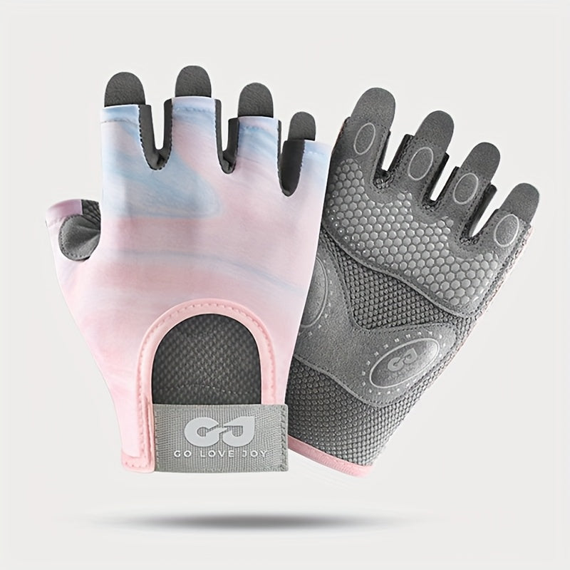 Gants de vélo rose clair