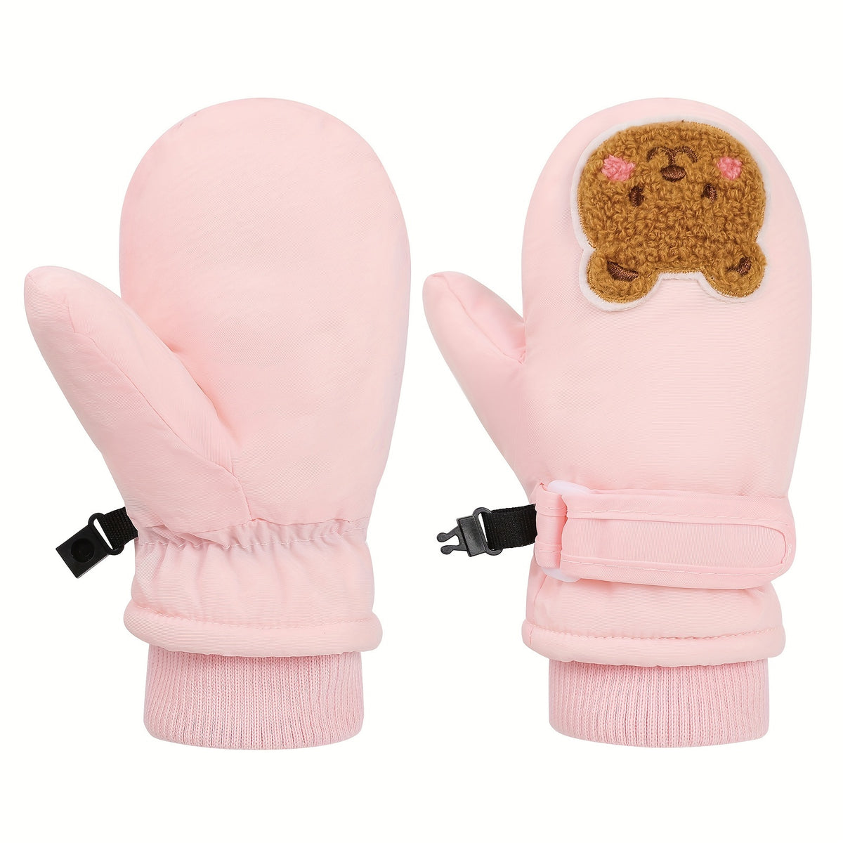 Moufles enfant coloris rose