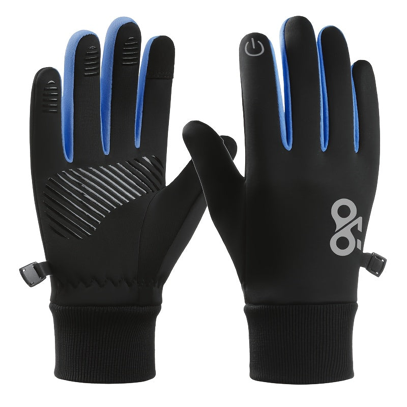 Gants de vélo enfant coloris bleu
