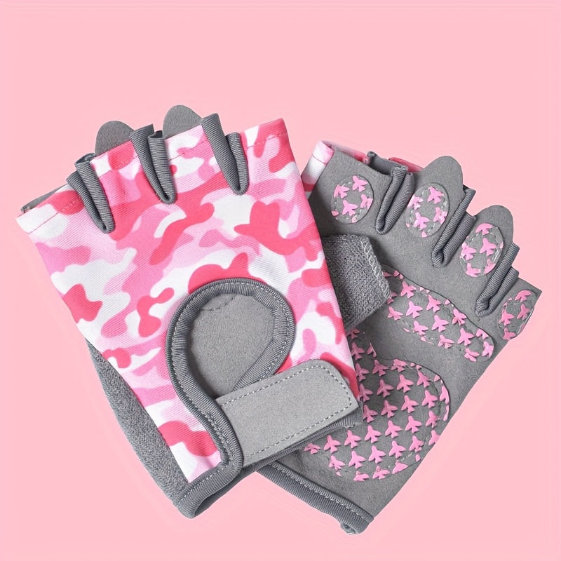 Gants enfant coloris rouge, sans doigts