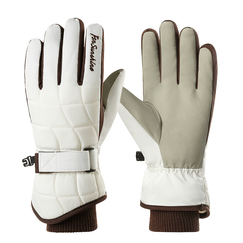 Gants de ski blanc