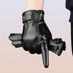 Gants homme cuir PU, vue détail