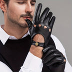 Gants homme cuir, vue détail