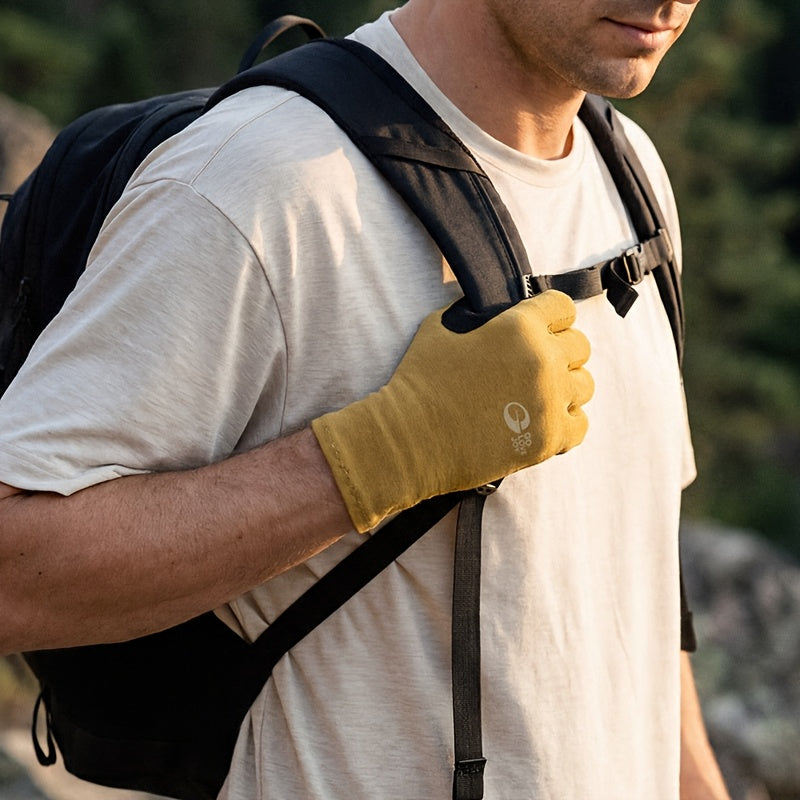 Gants de sport, vue portée