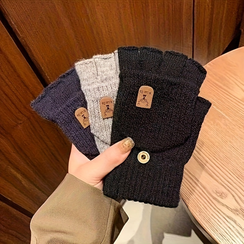 Mitaine homme mi-doigts, plusieurs coloris présentés ensemble