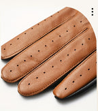 Gants homme cuir, vue détail