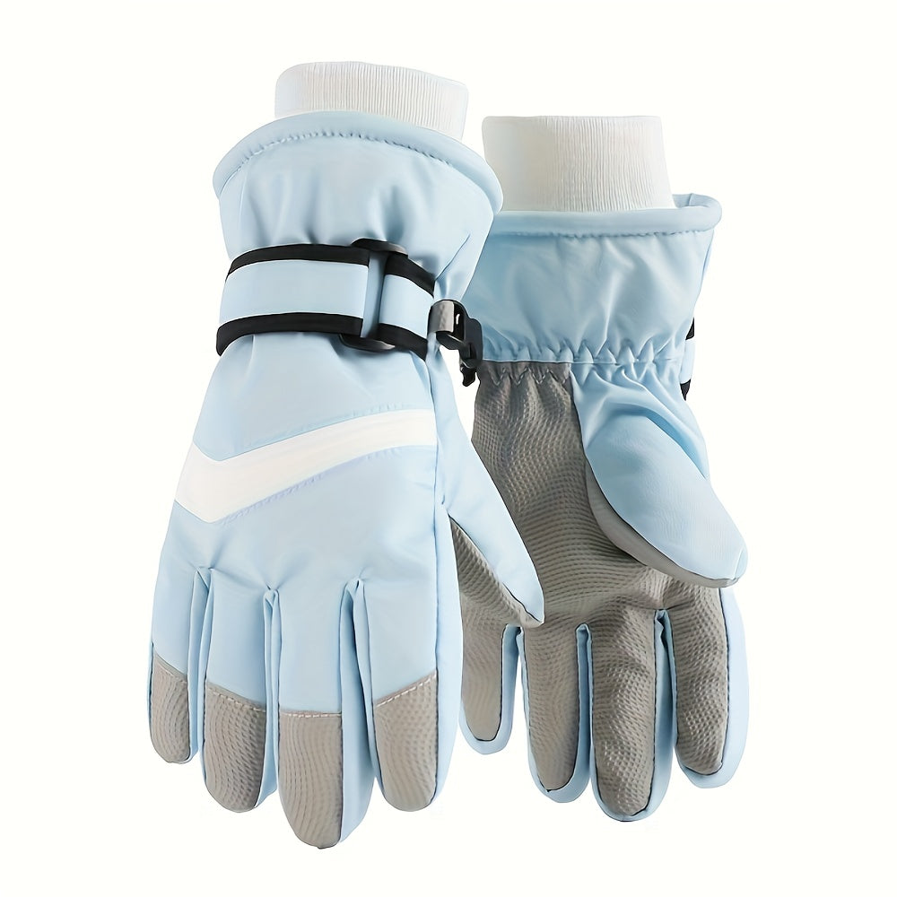 Gants de ski enfant coloris bleu
