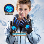 Gants enfant phosphorescents, détail du motif
