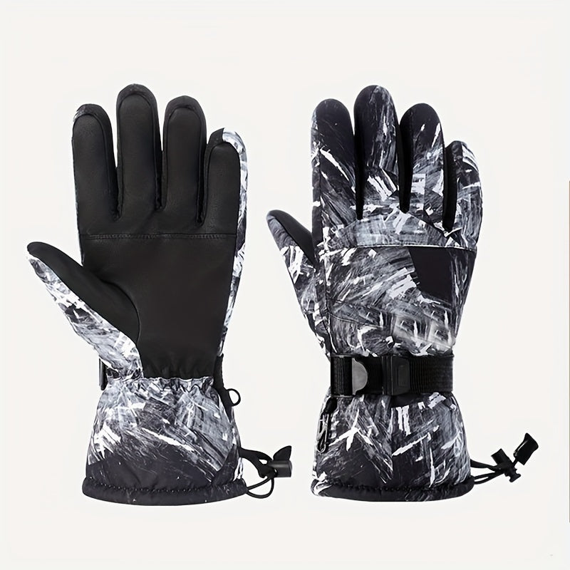Gants de ski, vue portée