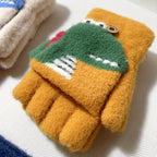 Gants enfant motif dinosaure, vue détail