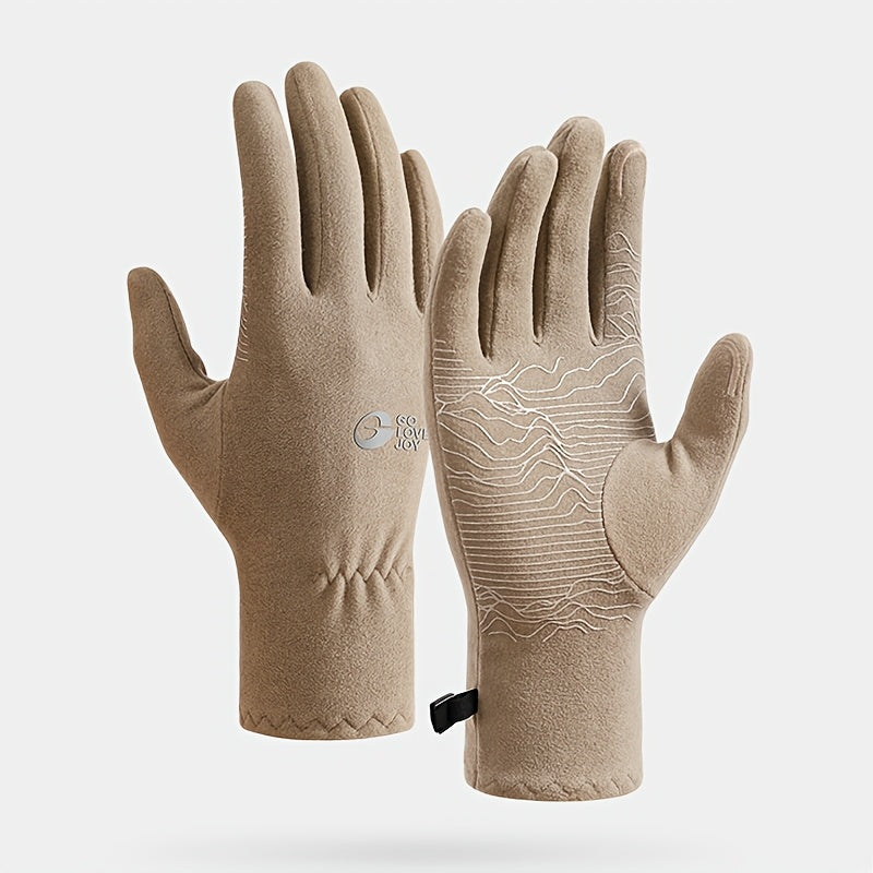 Gants polaire kaki