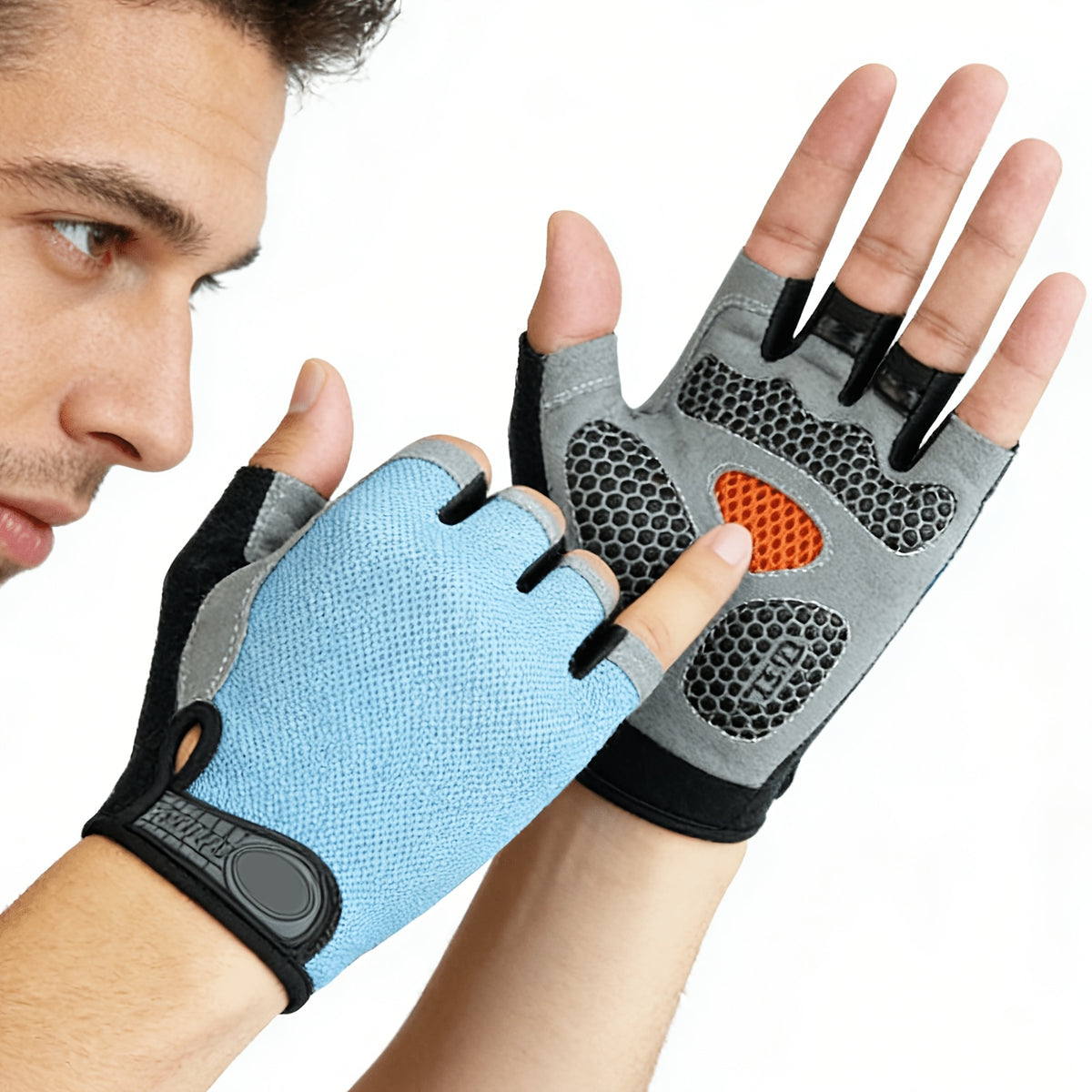 Gants de vélo, vue détail