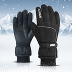 Gants de ski, portés en extérieur sur la neige