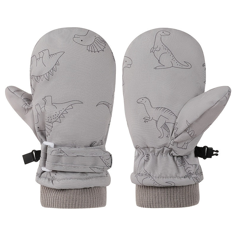 Moufles enfant coloris gris clair